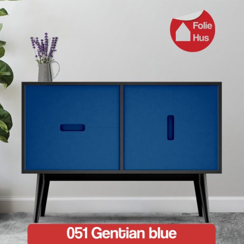 051 Gentian blue folie til skabslåger