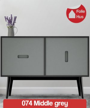 074 Middle grey folie til skabslåger