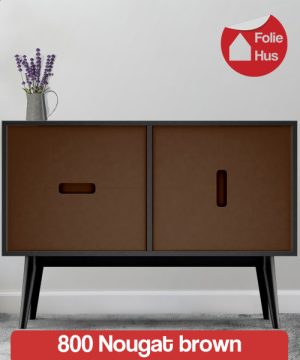 800 Nougat brown folie til skabslåger