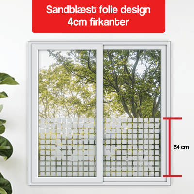 matteret design 4cm firkanter